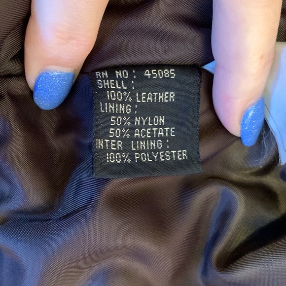 Vintage mens Greg Bell leather bomber jacket - Picture 8 of 11